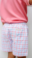 shelton shorts in parrot cay coral chandler check