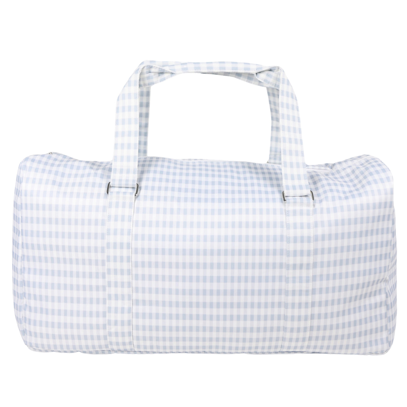 Nylon Duffle Bag - Gray Gingham