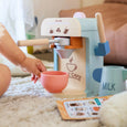 Tiny Land® Wooden Kids Play Coffee Maker Set