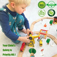 Tiny Land® Wooden Track Trains 55 Pcs