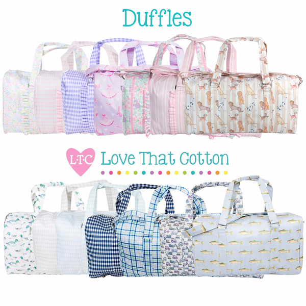 nylon duffle bag - 11 colors available