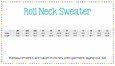 Roll Neck Sweater - 3 colors available