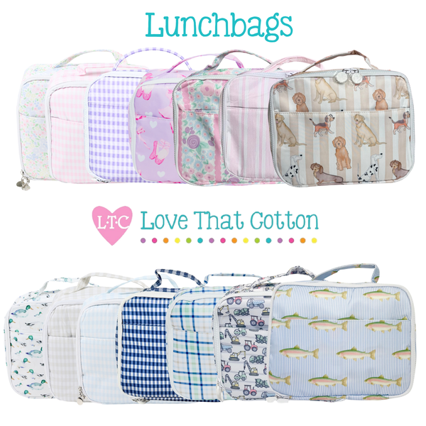 small nylon lunch or toiletry bag - 7 prints available