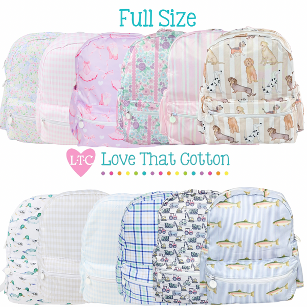 Nylon Backpack (Full Size) - 11 colors available