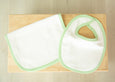 Seersucker Bib / Burp Set - 3 colors available