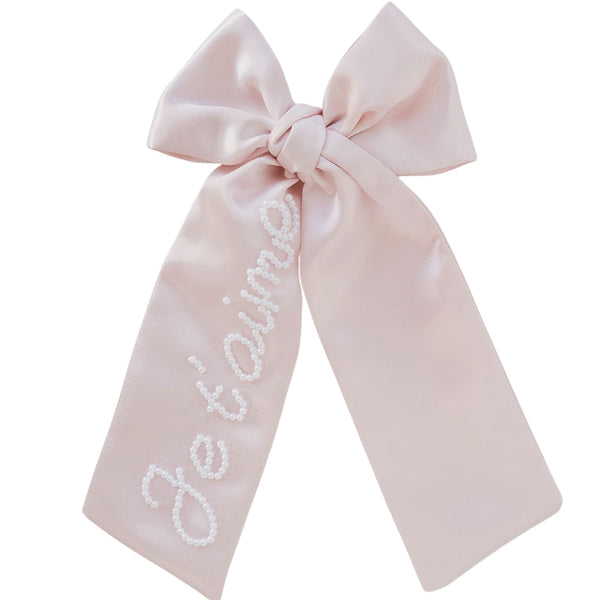 Blush Bespoke Pearl Bow