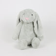 grey 16 inch plush bunny