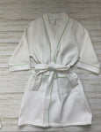 Waffle Robe With Seersucker Piping -Miller Collection