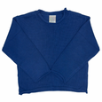 kids unisex navy roll neck sweater