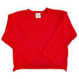kid unisex red roll neck sweater 