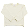 kids unisex cream roll neck sweater 