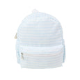 Light blue gingham vinyl toddler backpack 