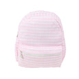 Pink gingham vinyl toddler backpack 