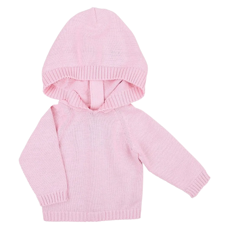pink zip pullover - LAST ONE, SZ 6M