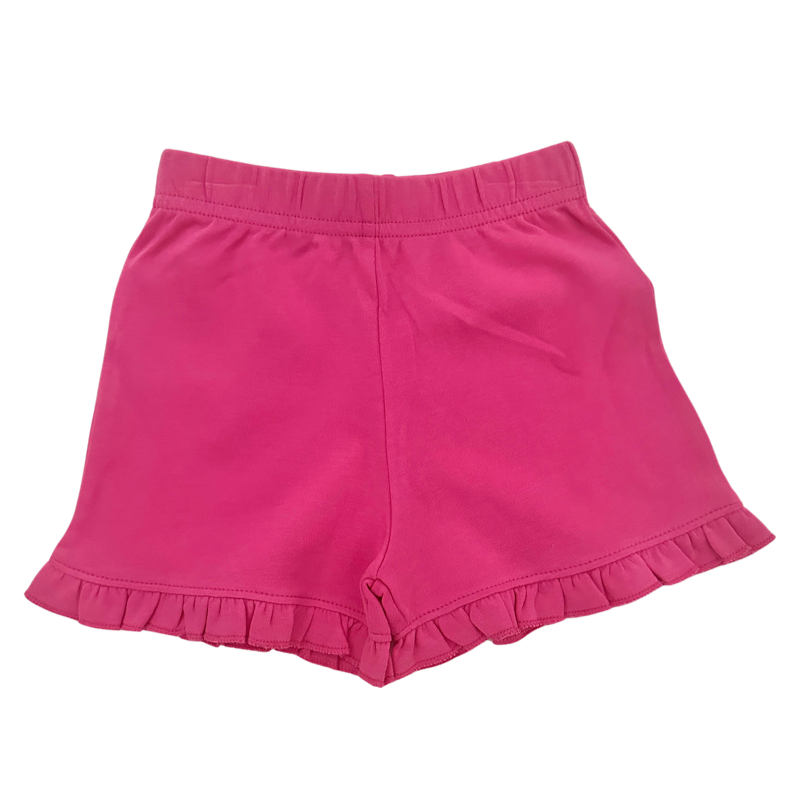 pink ruffle shorts