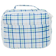 Plaid patterned toiletry or lunch bag for kids
