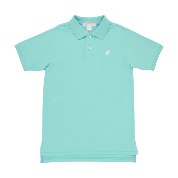 prim and proper polo in turks teal