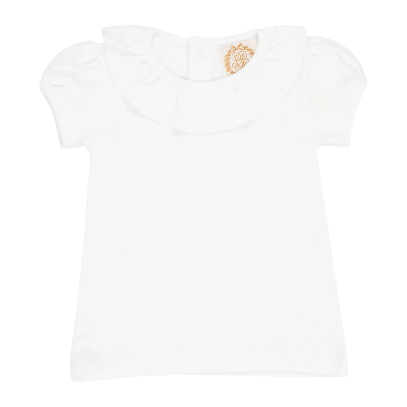 ramona ruffle shirt in worth avenue white