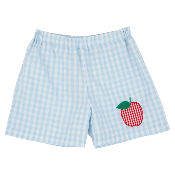 shelton shorts with apple applique