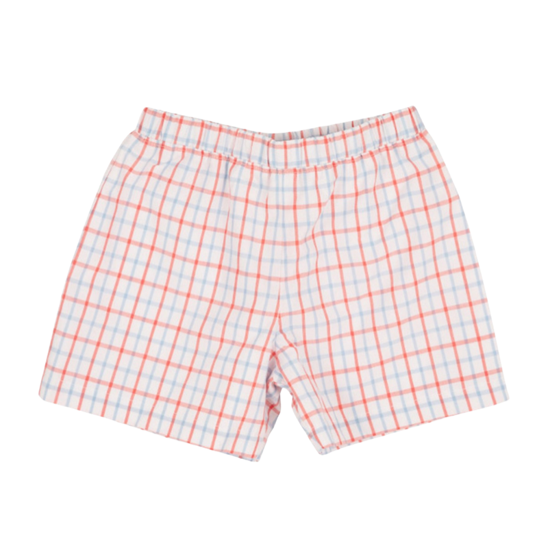 shelton shorts in parrot cay coral chandler check