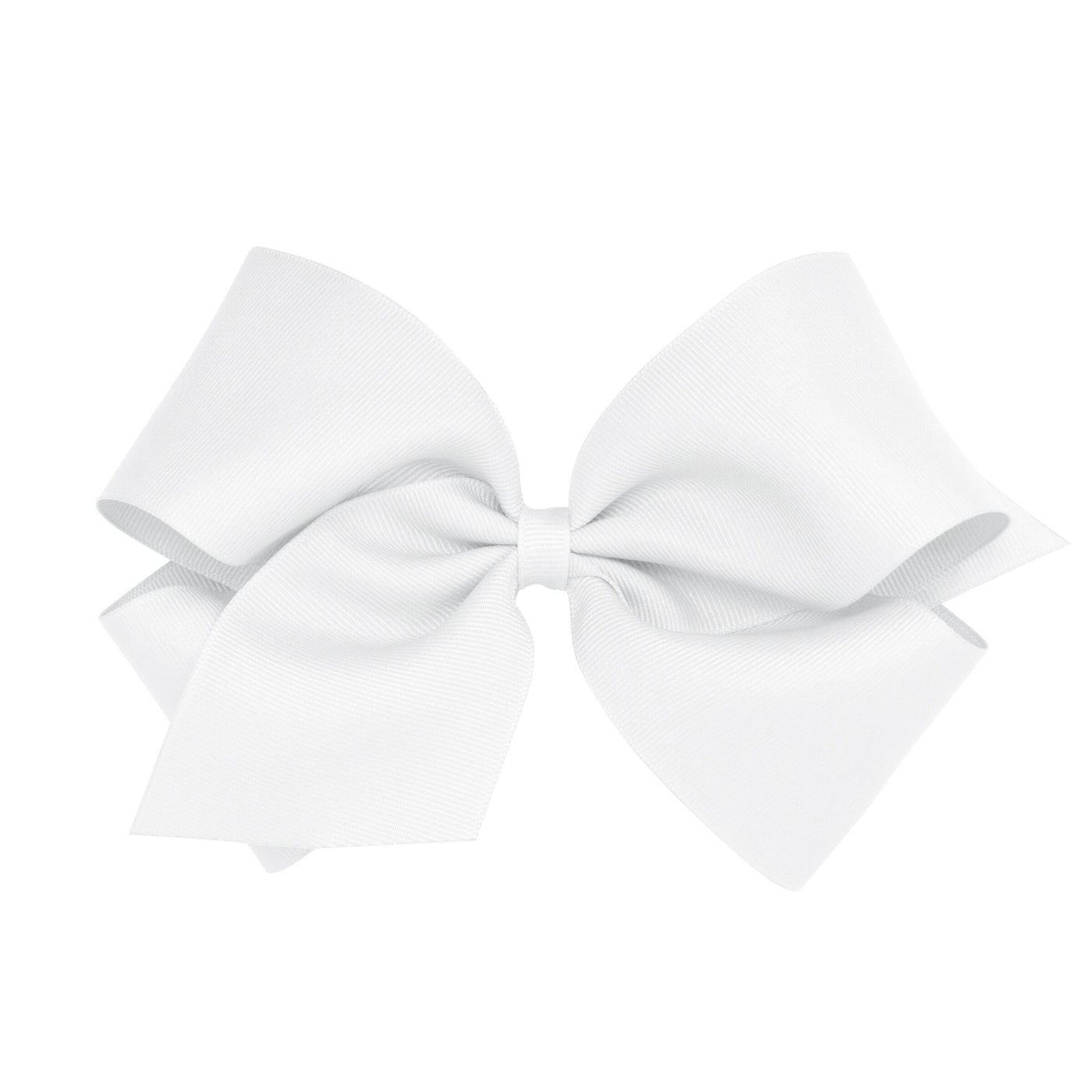white grosgrain bow